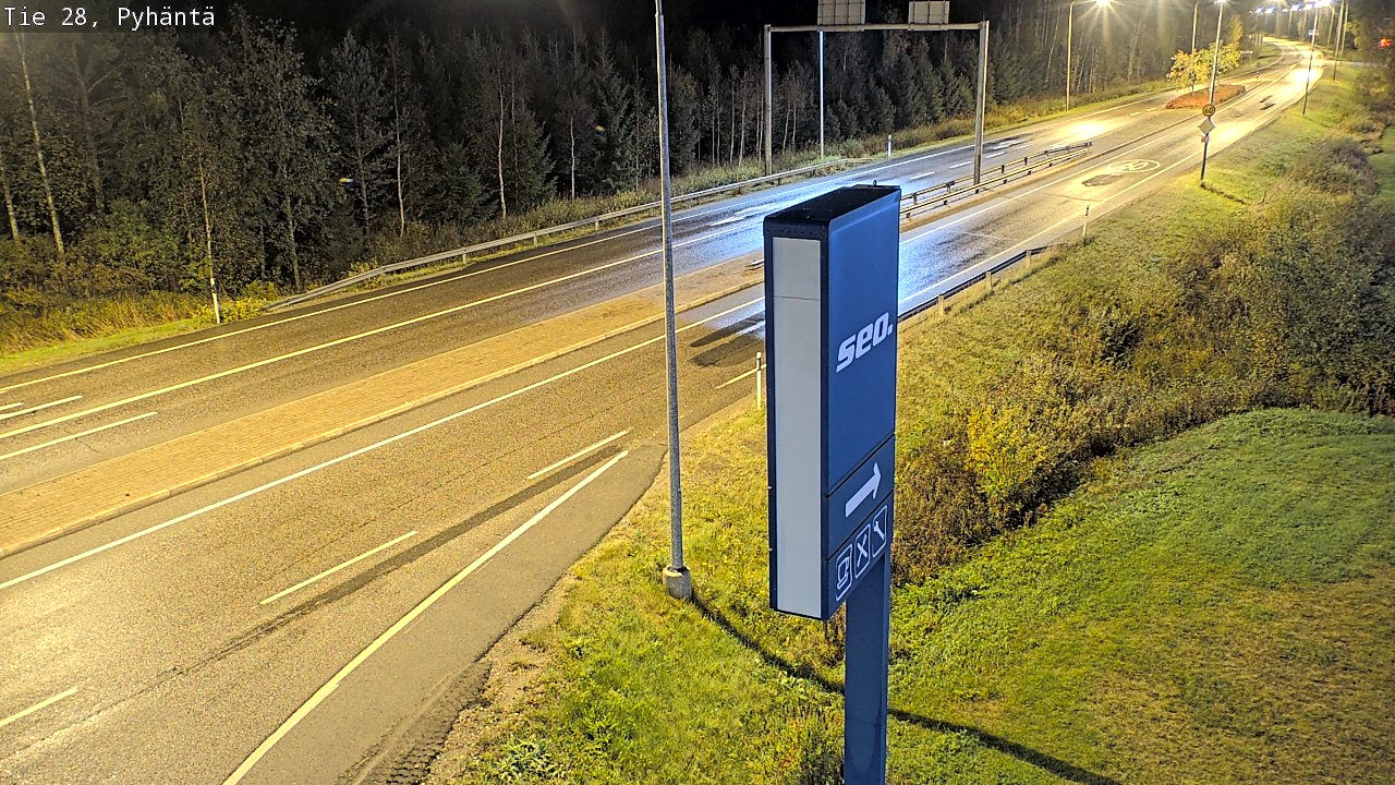 Kelikamerat Kuva Tie 28 Pyhäntä, Pyhäntä, Pohjois-Pohjanmaa