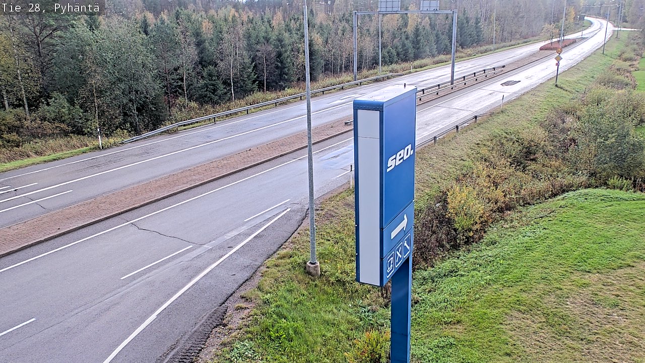 Kelikamerat Kuva Tie 28 Pyhäntä, Pyhäntä, Pohjois-Pohjanmaa
