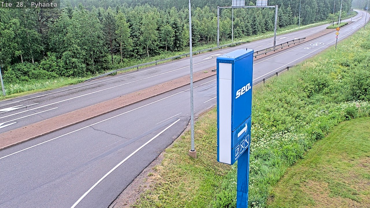 Kelikamerat Kuva Tie 28 Pyhäntä, Pyhäntä, Pohjois-Pohjanmaa