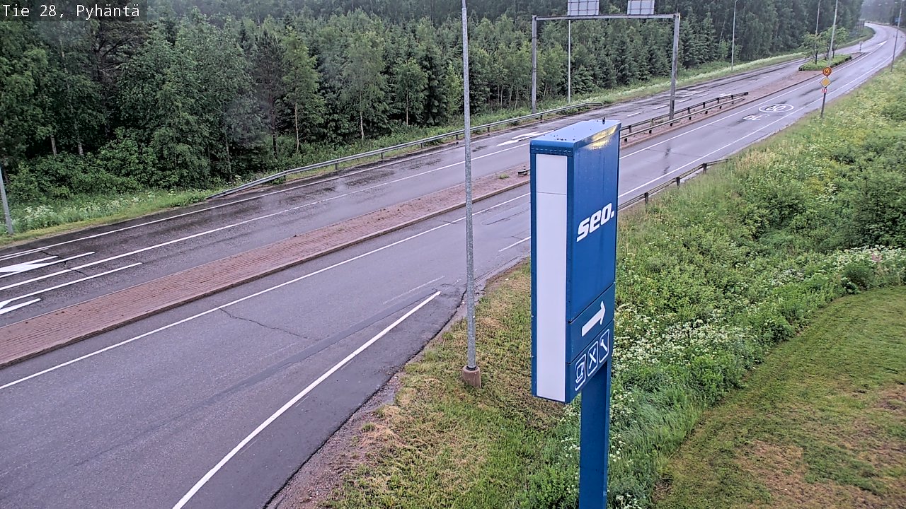 Kelikamerat Kuva Tie 28 Pyhäntä, Pyhäntä, Pohjois-Pohjanmaa