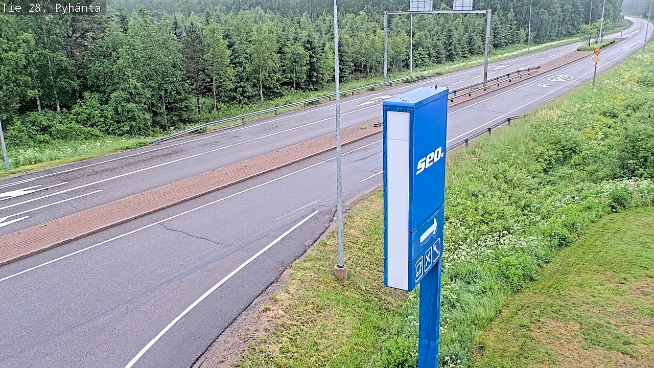 Kelikamerat Kuva Tie 28 Pyhäntä, Pyhäntä, Pohjois-Pohjanmaa
