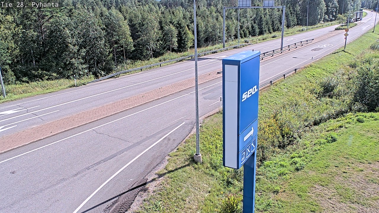Kelikamerat Kuva Tie 28 Pyhäntä, Pyhäntä, Pohjois-Pohjanmaa