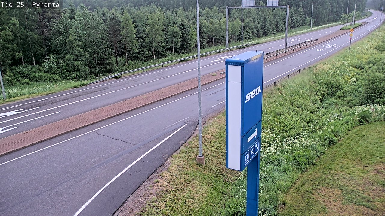 Kelikamerat Kuva Tie 28 Pyhäntä, Pyhäntä, Pohjois-Pohjanmaa