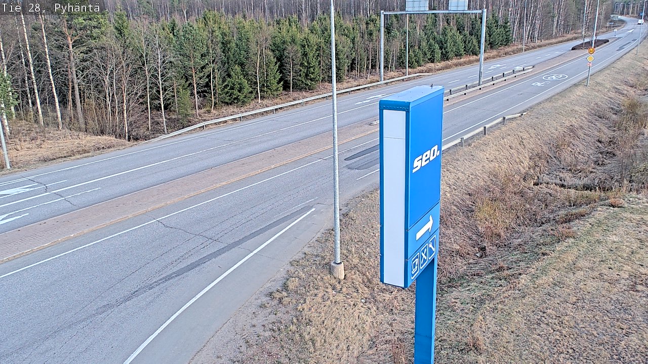 Kelikamerat Kuva Tie 28 Pyhäntä, Pyhäntä, Pohjois-Pohjanmaa