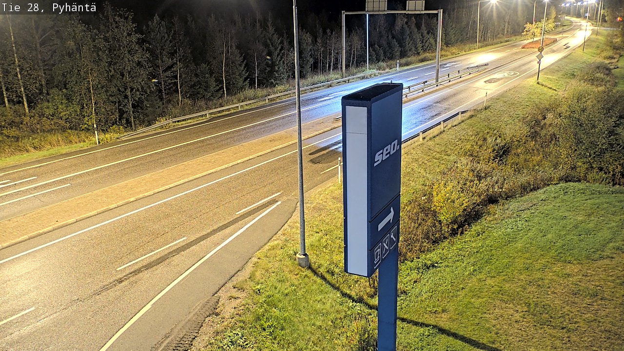 Kelikamerat Kuva Tie 28 Pyhäntä, Pyhäntä, Pohjois-Pohjanmaa