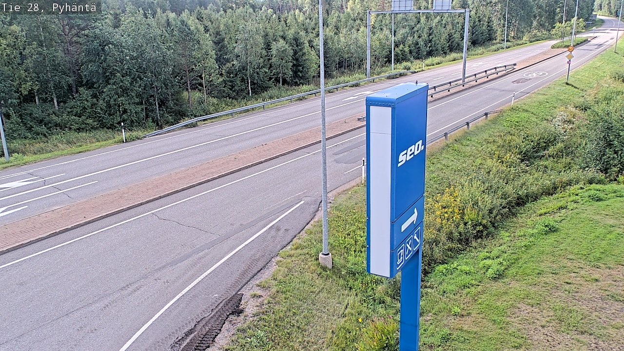 Kelikamerat Kuva Tie 28 Pyhäntä, Pyhäntä, Pohjois-Pohjanmaa