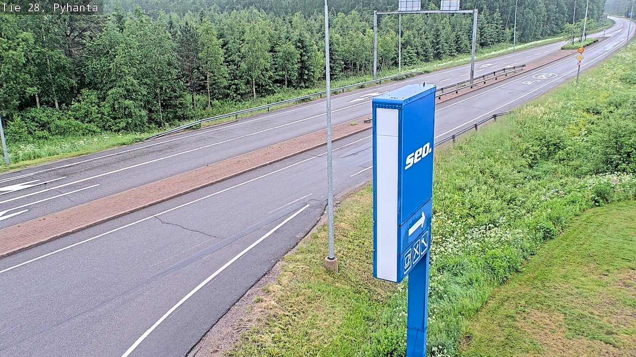 Kelikamerat Kuva Tie 28 Pyhäntä, Pyhäntä, Pohjois-Pohjanmaa