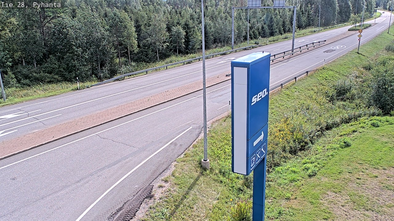 Kelikamerat Kuva Tie 28 Pyhäntä, Pyhäntä, Pohjois-Pohjanmaa