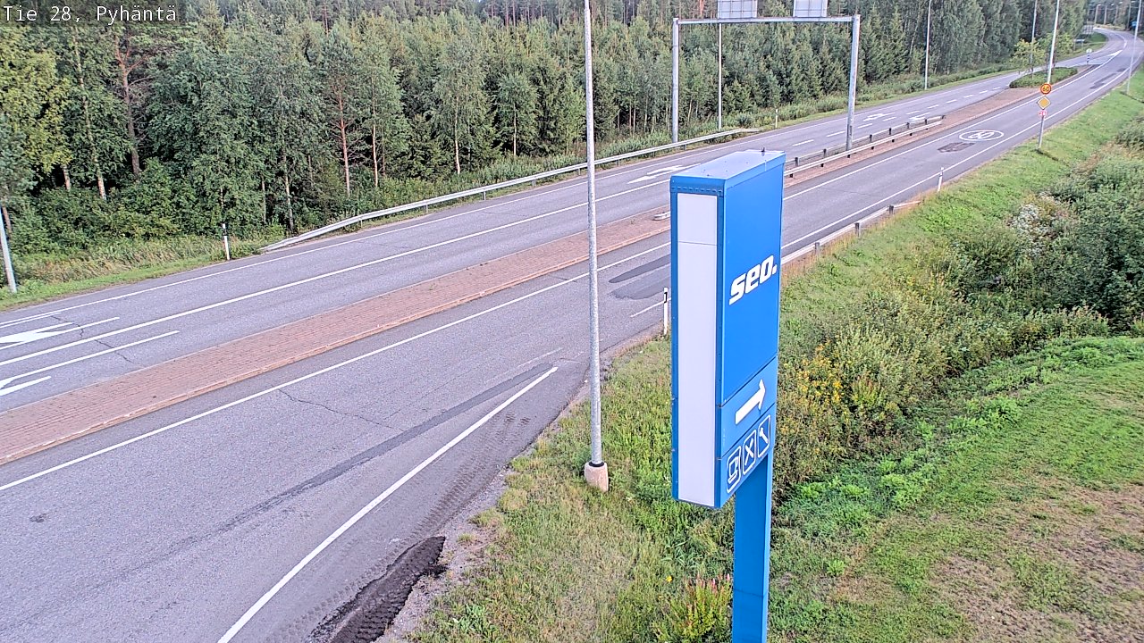 Kelikamerat Kuva Tie 28 Pyhäntä, Pyhäntä, Pohjois-Pohjanmaa