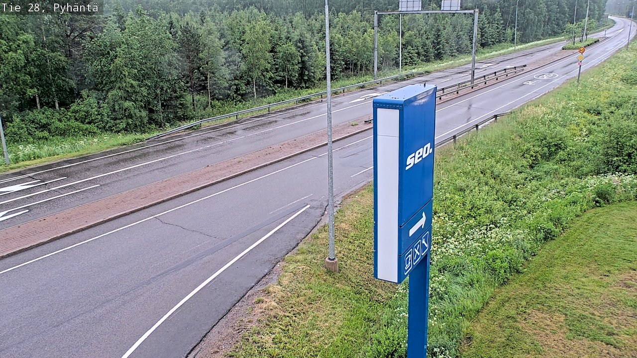 Kelikamerat Kuva Tie 28 Pyhäntä, Pyhäntä, Pohjois-Pohjanmaa