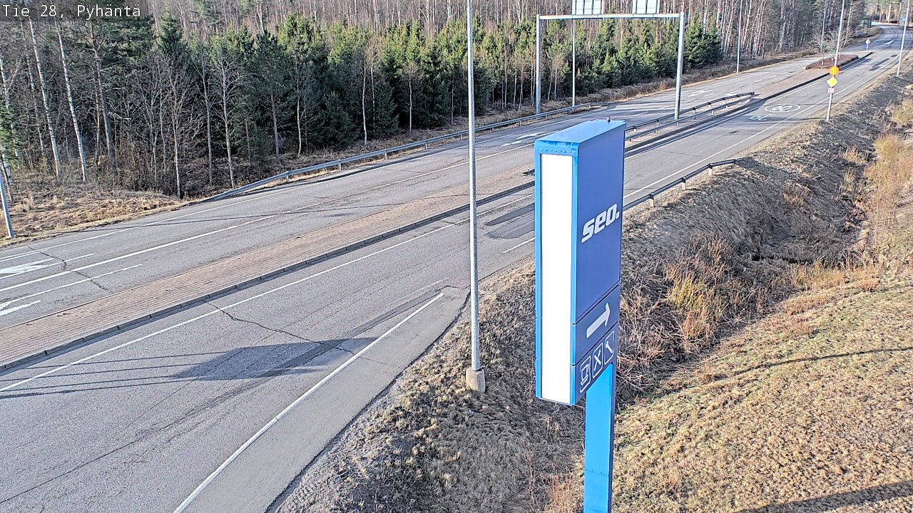 Kelikamerat Kuva Tie 28 Pyhäntä, Pyhäntä, Pohjois-Pohjanmaa