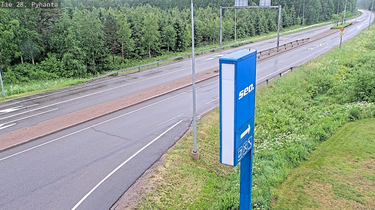 Kelikamerat Kuva Tie 28 Pyhäntä, Pyhäntä, Pohjois-Pohjanmaa