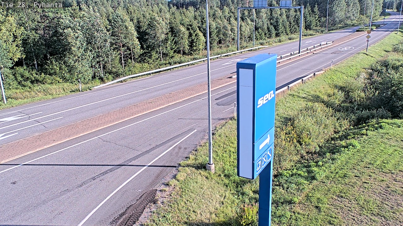Kelikamerat Kuva Tie 28 Pyhäntä, Pyhäntä, Pohjois-Pohjanmaa