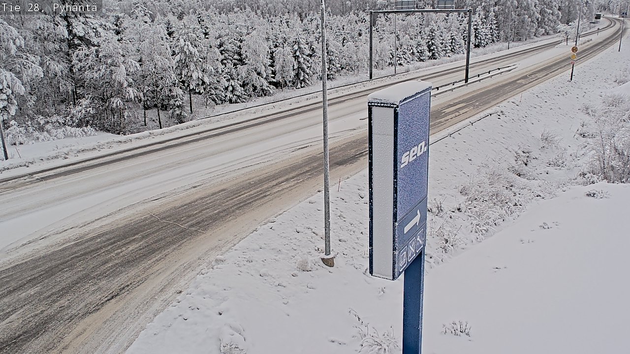 Kelikamerat Kuva Tie 28 Pyhäntä, Pyhäntä, Pohjois-Pohjanmaa