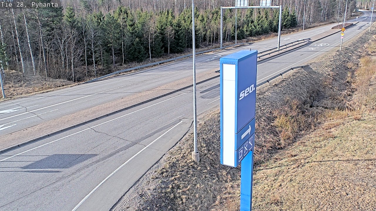 Kelikamerat Kuva Tie 28 Pyhäntä, Pyhäntä, Pohjois-Pohjanmaa