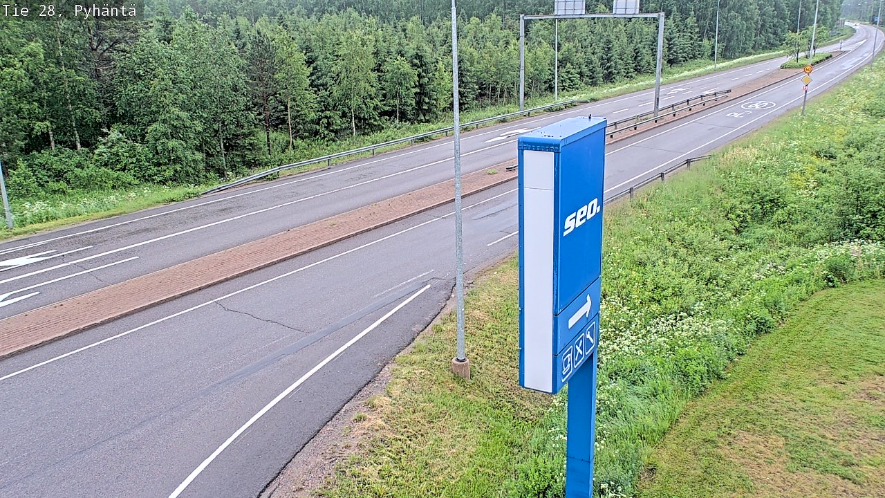Kelikamerat Kuva Tie 28 Pyhäntä, Pyhäntä, Pohjois-Pohjanmaa