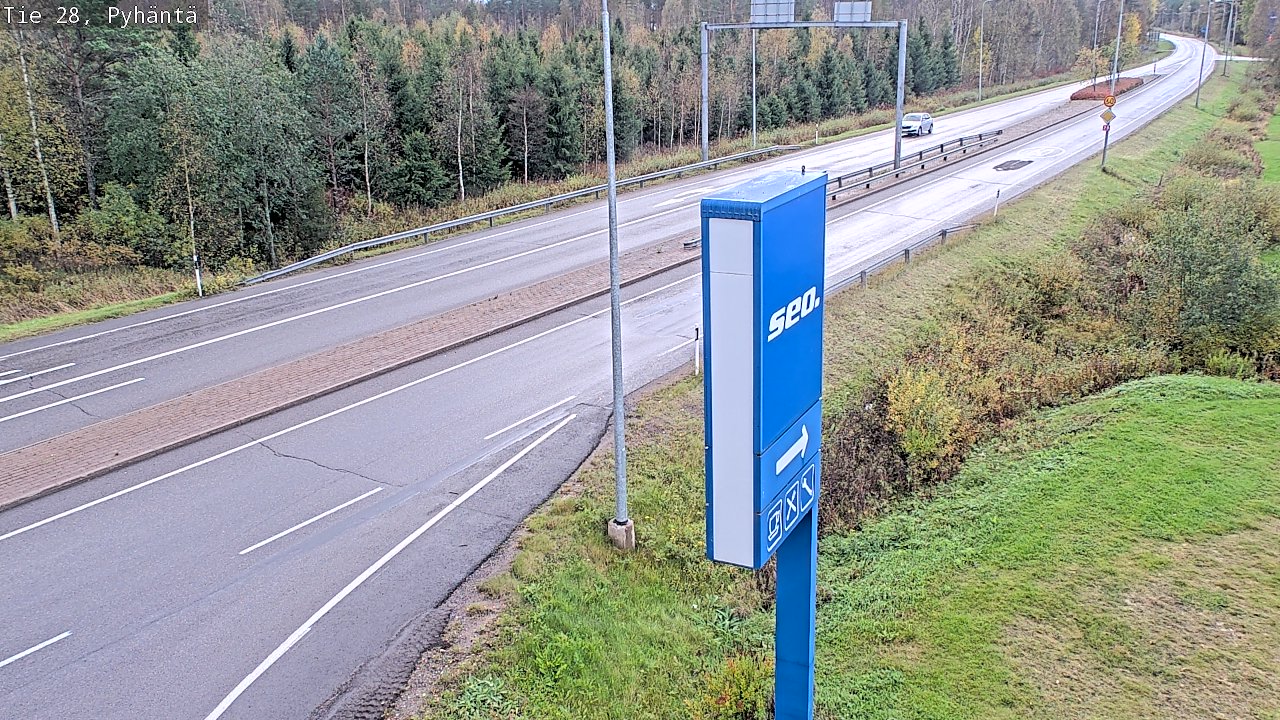 Kelikamerat Kuva Tie 28 Pyhäntä, Pyhäntä, Pohjois-Pohjanmaa