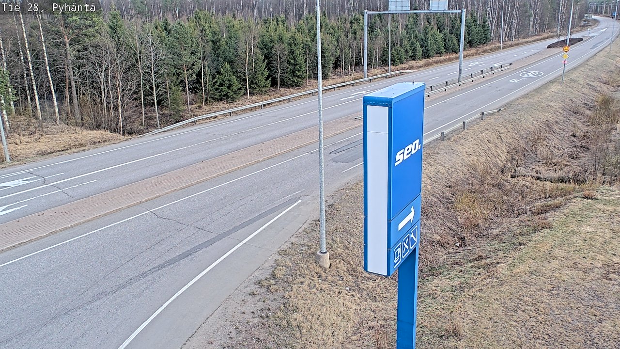 Kelikamerat Kuva Tie 28 Pyhäntä, Pyhäntä, Pohjois-Pohjanmaa