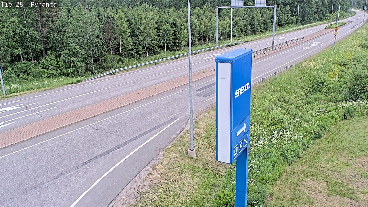 Kelikamerat Kuva Tie 28 Pyhäntä, Pyhäntä, Pohjois-Pohjanmaa