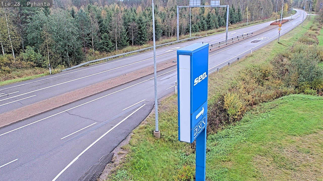 Kelikamerat Kuva Tie 28 Pyhäntä, Pyhäntä, Pohjois-Pohjanmaa