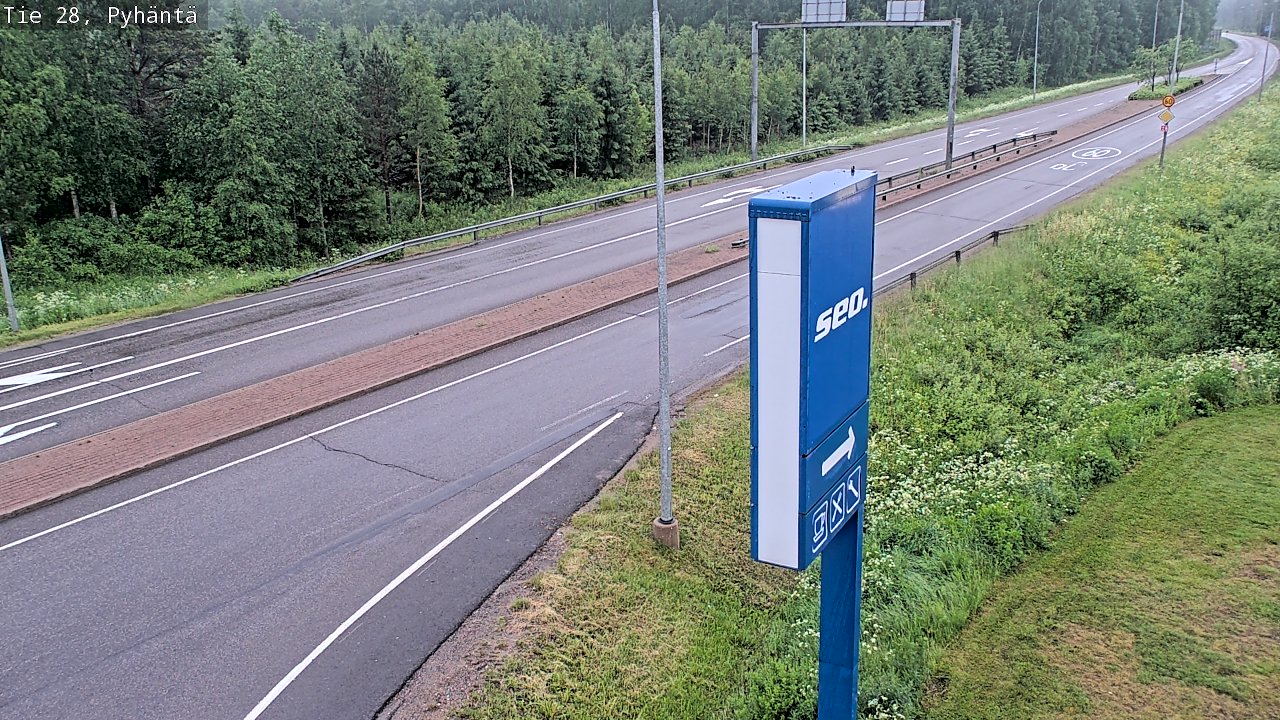 Kelikamerat Kuva Tie 28 Pyhäntä, Pyhäntä, Pohjois-Pohjanmaa