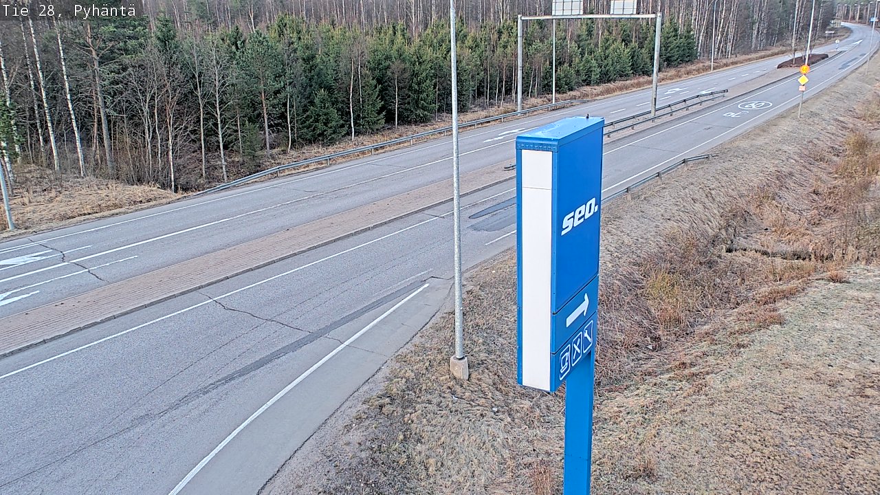 Kelikamerat Kuva Tie 28 Pyhäntä, Pyhäntä, Pohjois-Pohjanmaa