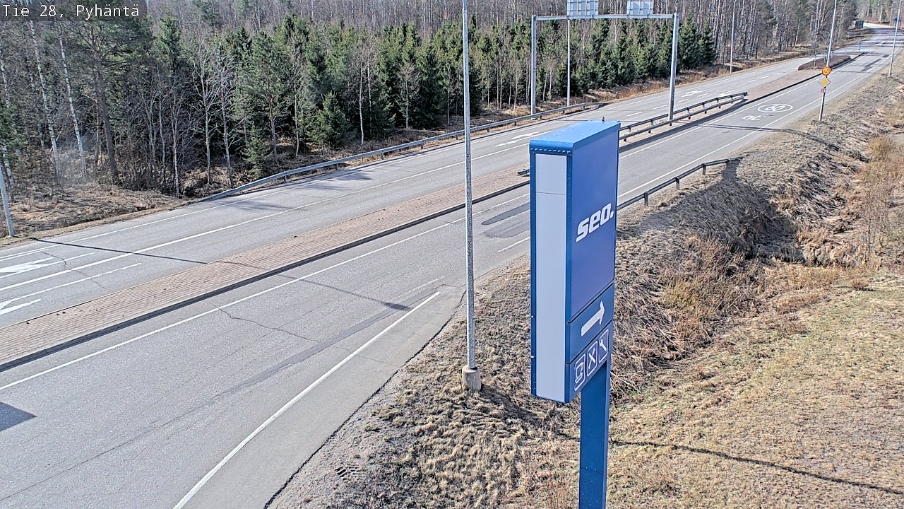 Kelikamerat Kuva Tie 28 Pyhäntä, Pyhäntä, Pohjois-Pohjanmaa