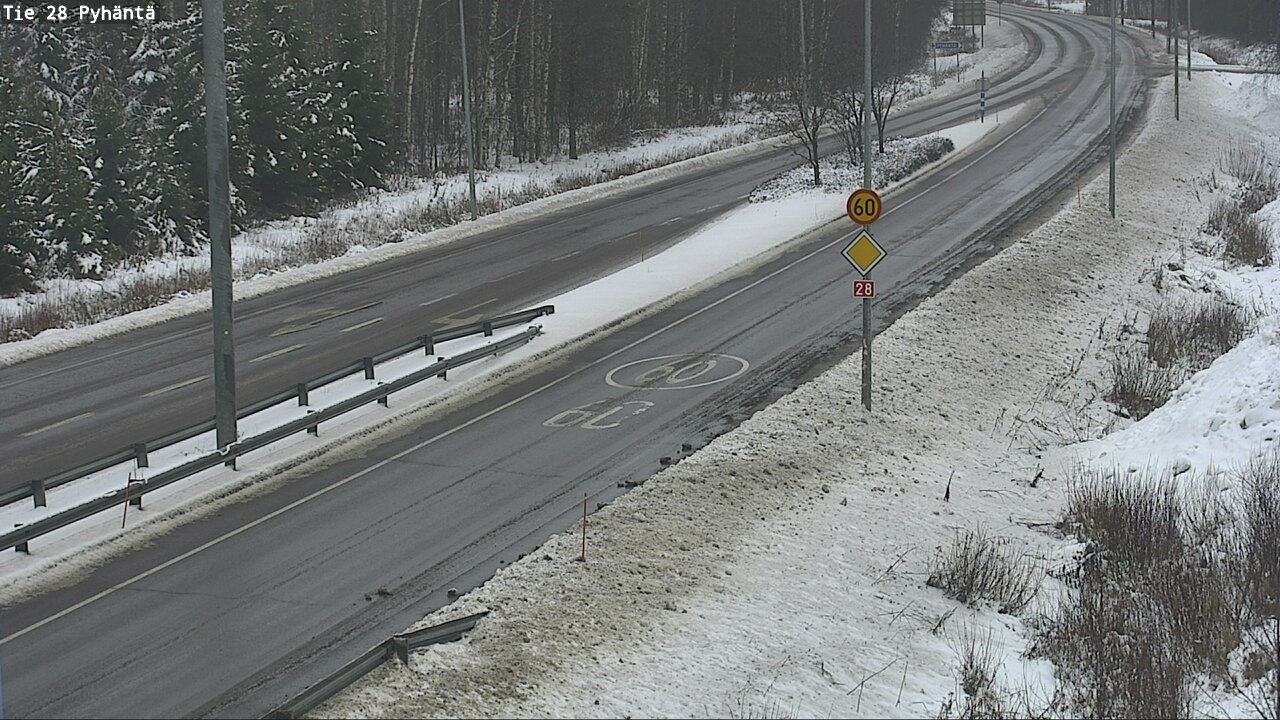 Weather Camera Image Road 28 Pyhäntä, Pyhäntä, Pohjois-Pohjanmaa
