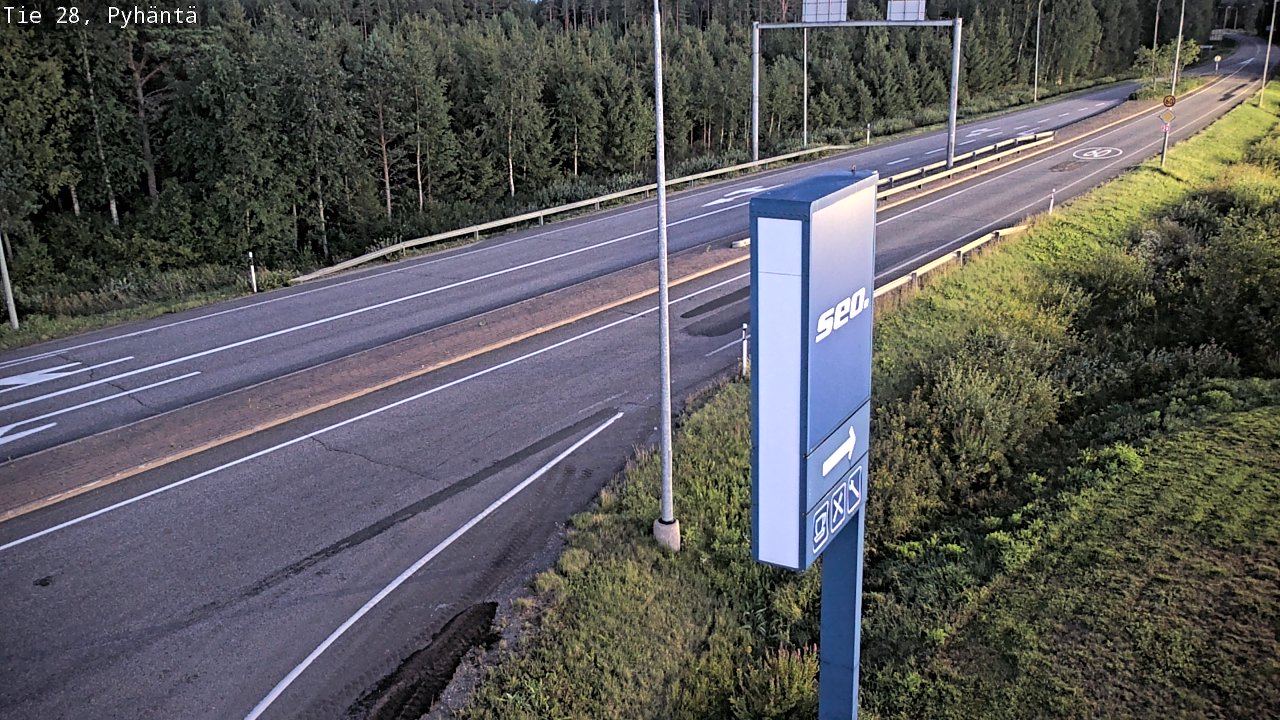Kelikamerat Kuva Tie 28 Pyhäntä, Pyhäntä, Pohjois-Pohjanmaa