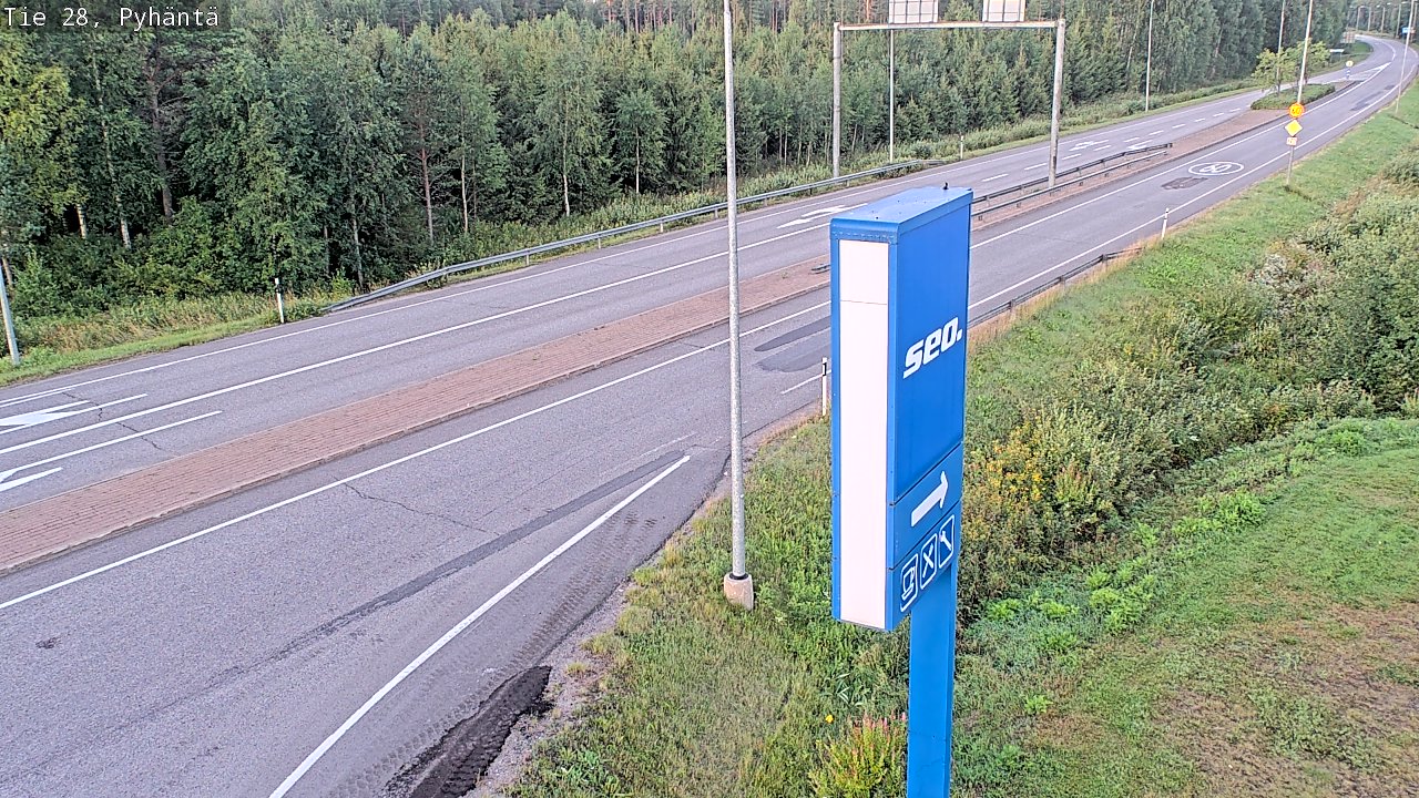 Kelikamerat Kuva Tie 28 Pyhäntä, Pyhäntä, Pohjois-Pohjanmaa