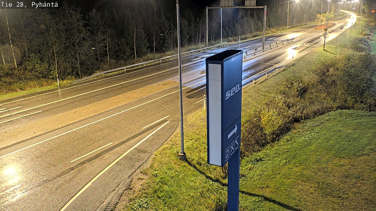 Kelikamerat Kuva Tie 28 Pyhäntä, Pyhäntä, Pohjois-Pohjanmaa