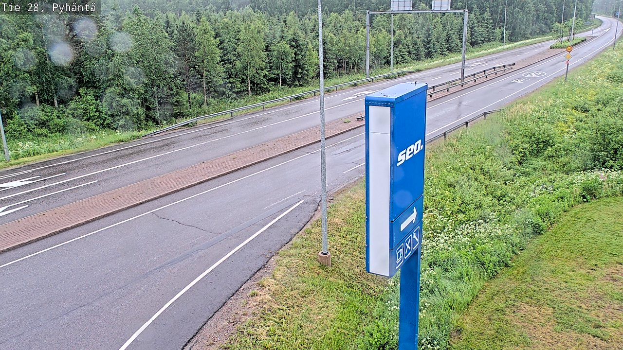 Kelikamerat Kuva Tie 28 Pyhäntä, Pyhäntä, Pohjois-Pohjanmaa