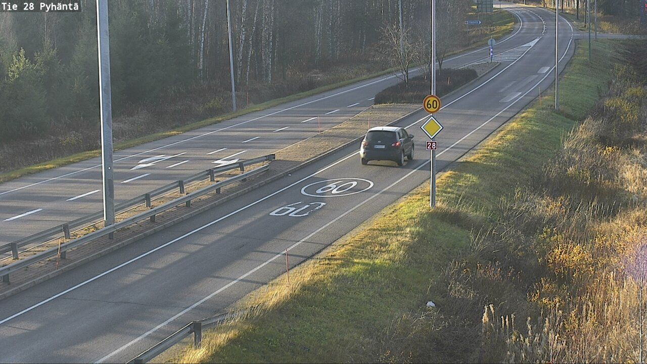 Kelikamerat Kuva Tie 28 Pyhäntä, Pyhäntä, Pohjois-Pohjanmaa