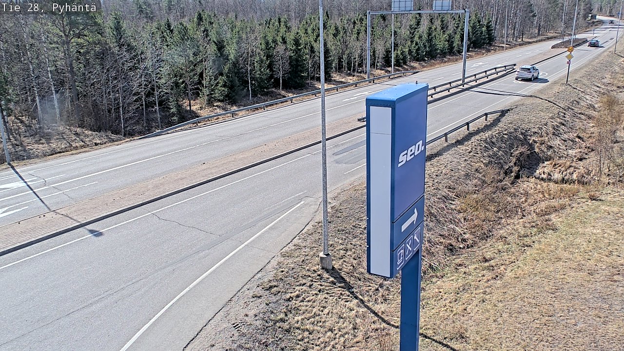 Kelikamerat Kuva Tie 28 Pyhäntä, Pyhäntä, Pohjois-Pohjanmaa