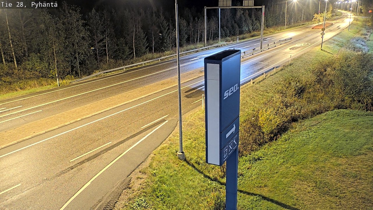 Kelikamerat Kuva Tie 28 Pyhäntä, Pyhäntä, Pohjois-Pohjanmaa