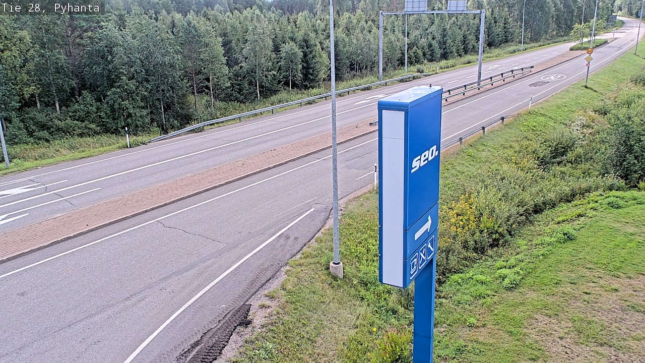 Kelikamerat Kuva Tie 28 Pyhäntä, Pyhäntä, Pohjois-Pohjanmaa