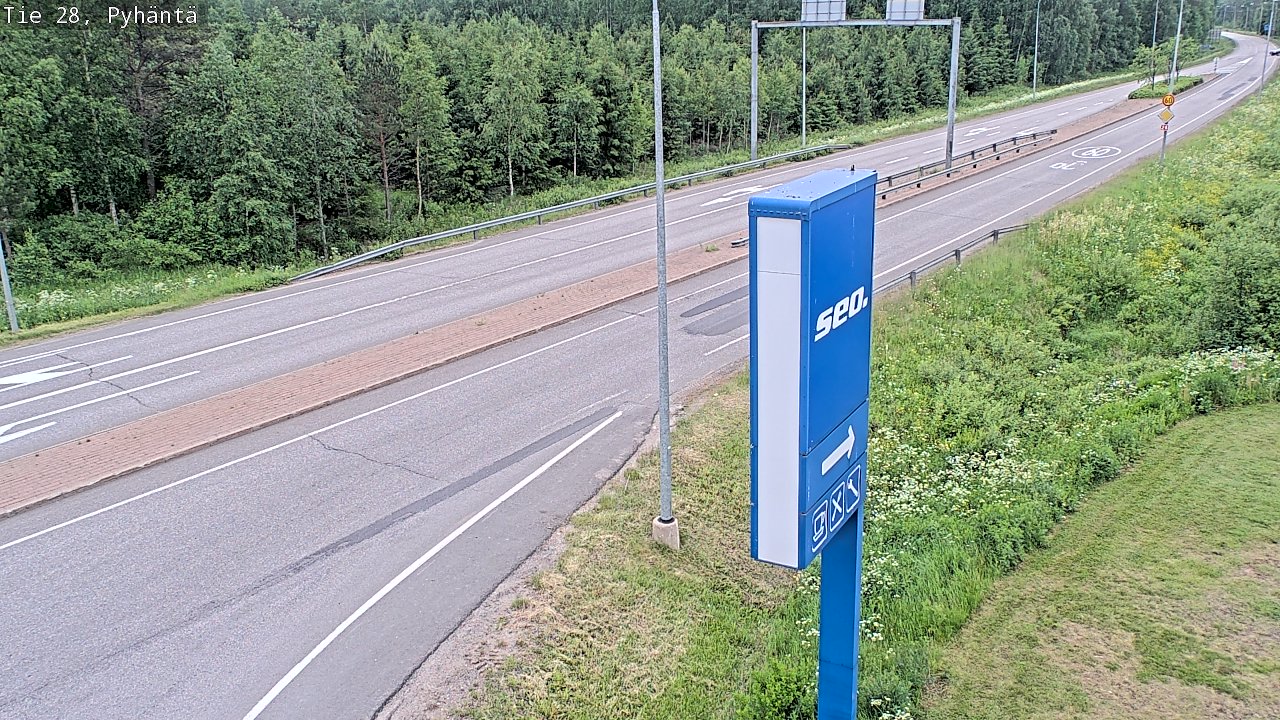 Kelikamerat Kuva Tie 28 Pyhäntä, Pyhäntä, Pohjois-Pohjanmaa