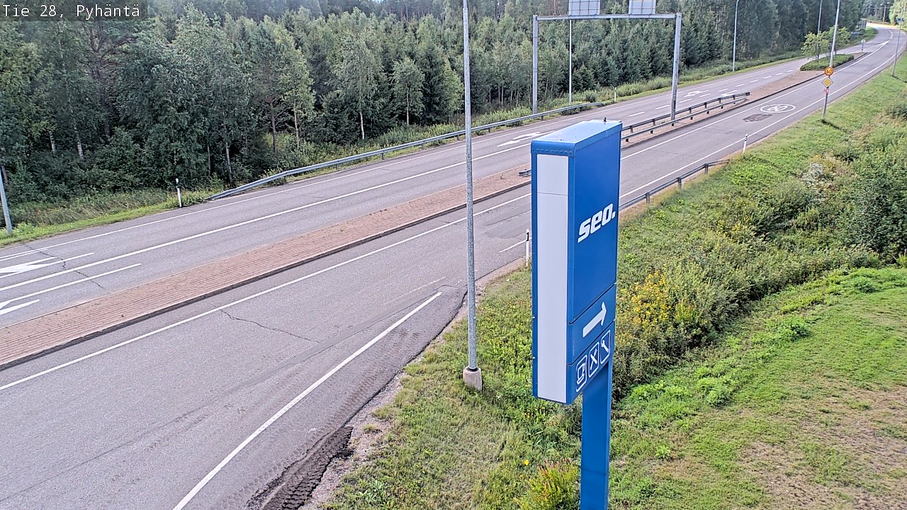 Kelikamerat Kuva Tie 28 Pyhäntä, Pyhäntä, Pohjois-Pohjanmaa