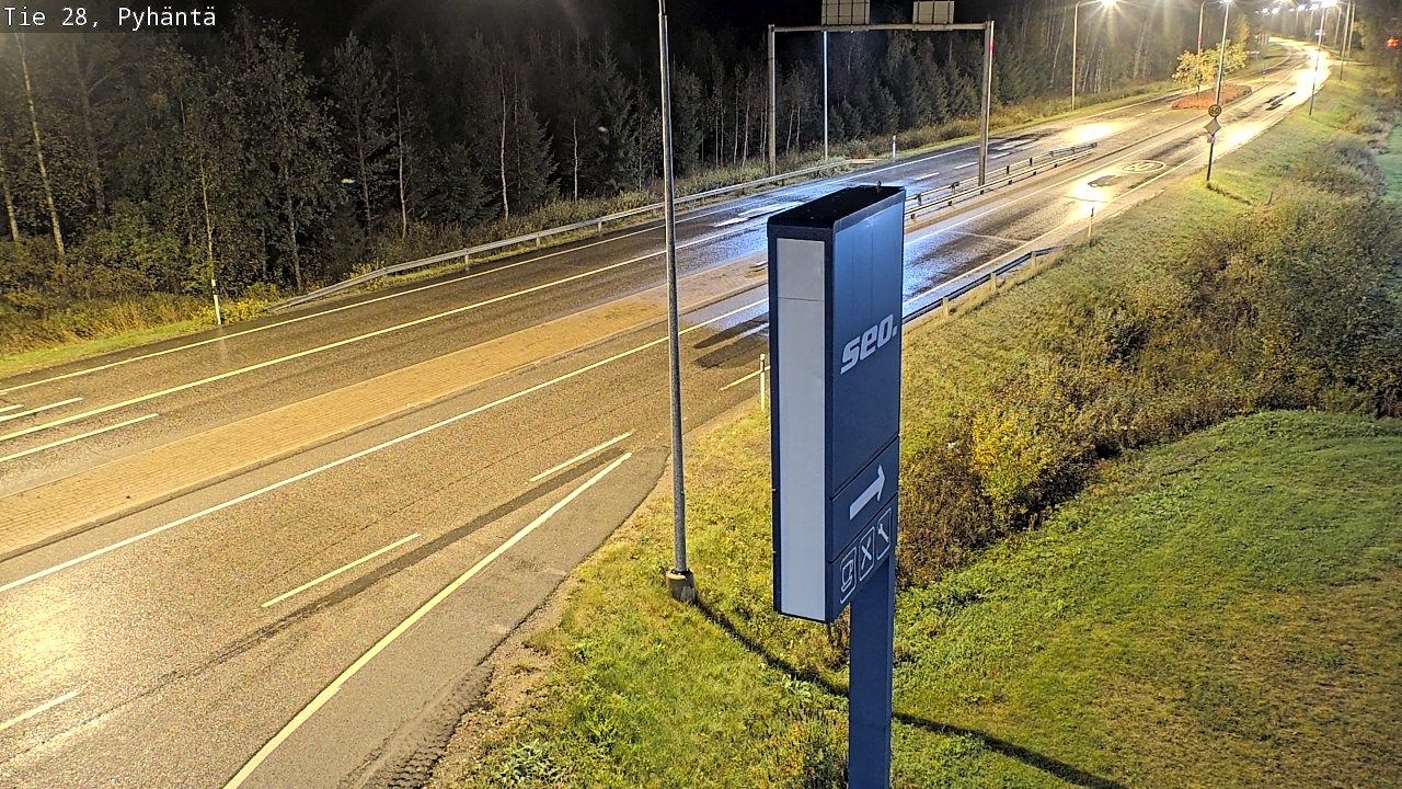 Kelikamerat Kuva Tie 28 Pyhäntä, Pyhäntä, Pohjois-Pohjanmaa