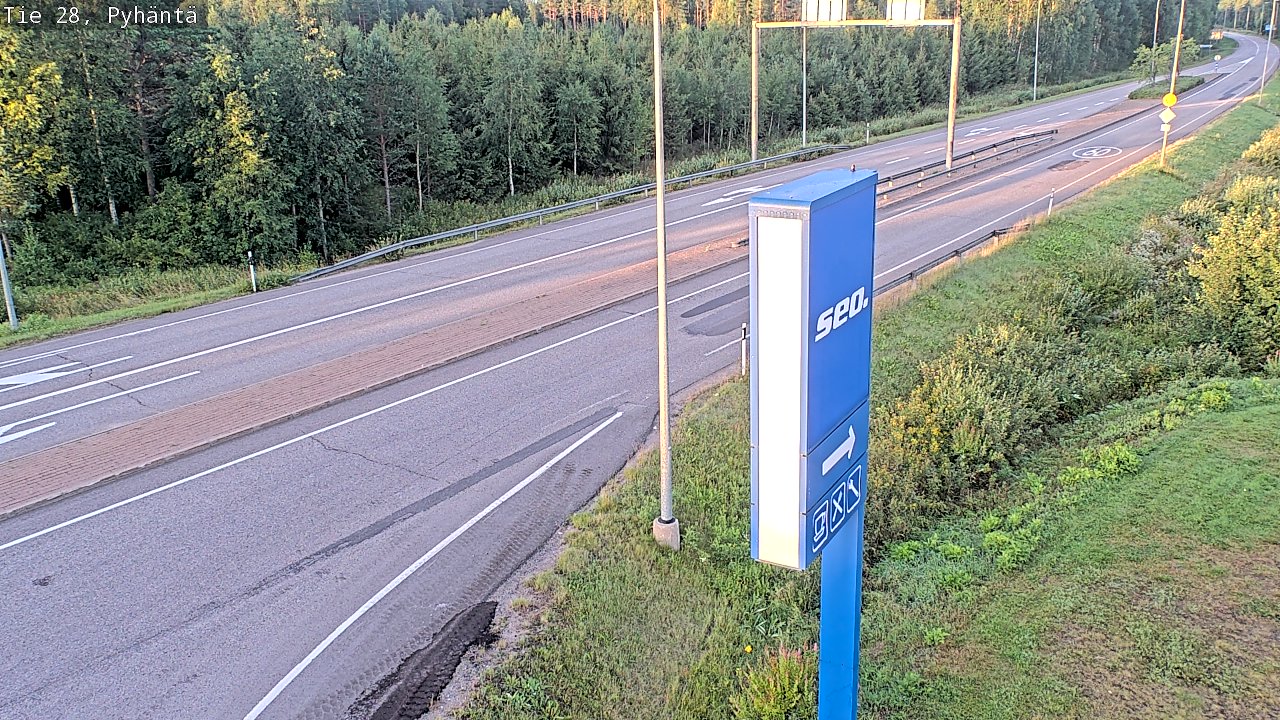 Kelikamerat Kuva Tie 28 Pyhäntä, Pyhäntä, Pohjois-Pohjanmaa