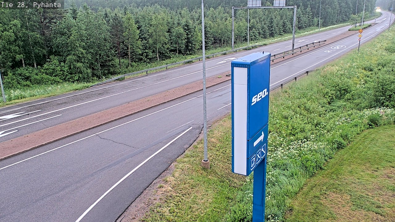 Kelikamerat Kuva Tie 28 Pyhäntä, Pyhäntä, Pohjois-Pohjanmaa