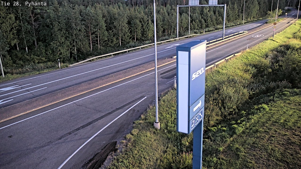 Kelikamerat Kuva Tie 28 Pyhäntä, Pyhäntä, Pohjois-Pohjanmaa