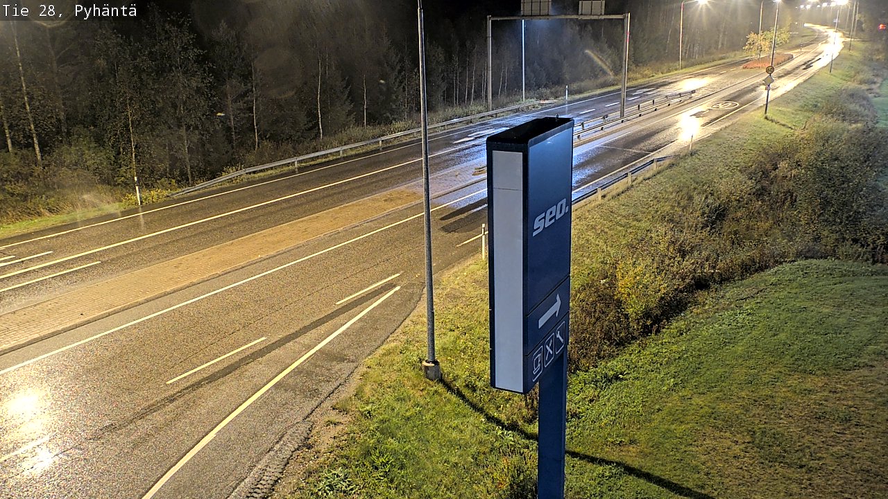 Kelikamerat Kuva Tie 28 Pyhäntä, Pyhäntä, Pohjois-Pohjanmaa