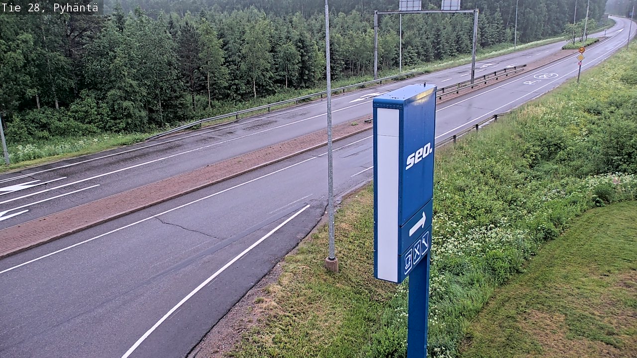 Kelikamerat Kuva Tie 28 Pyhäntä, Pyhäntä, Pohjois-Pohjanmaa