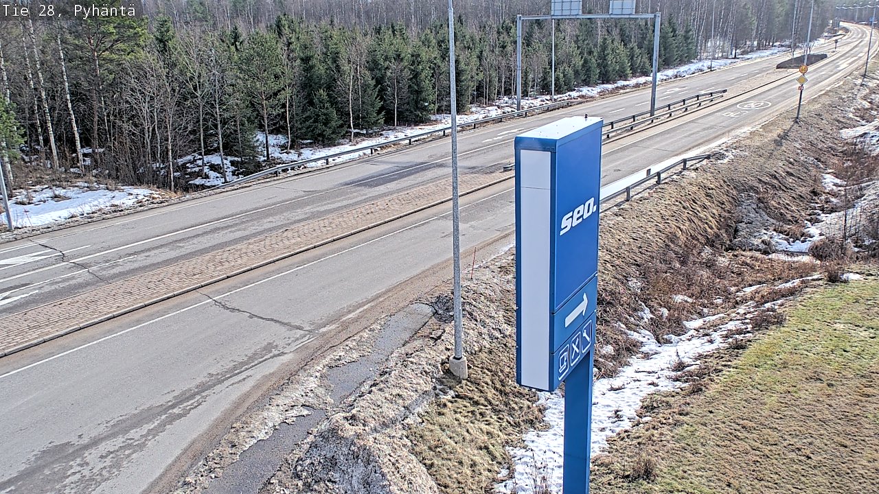 Kelikamerat Kuva Tie 28 Pyhäntä, Pyhäntä, Pohjois-Pohjanmaa