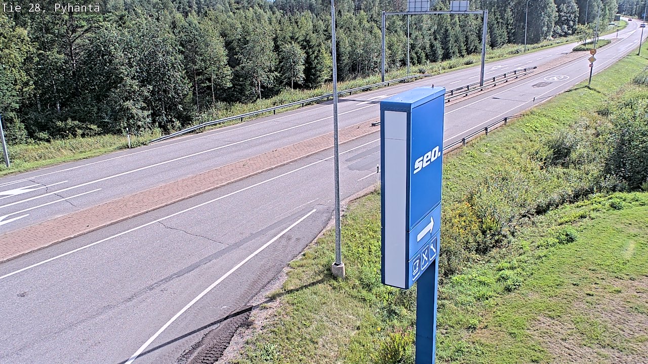 Kelikamerat Kuva Tie 28 Pyhäntä, Pyhäntä, Pohjois-Pohjanmaa