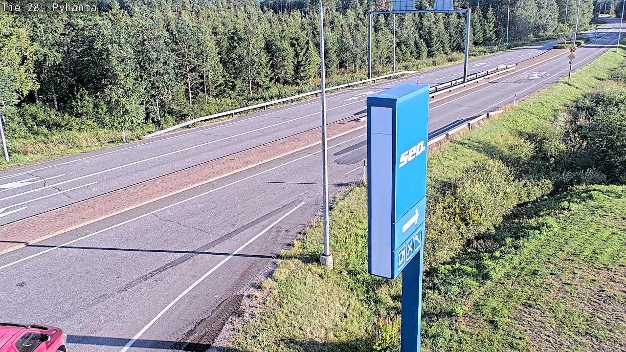 Kelikamerat Kuva Tie 28 Pyhäntä, Pyhäntä, Pohjois-Pohjanmaa