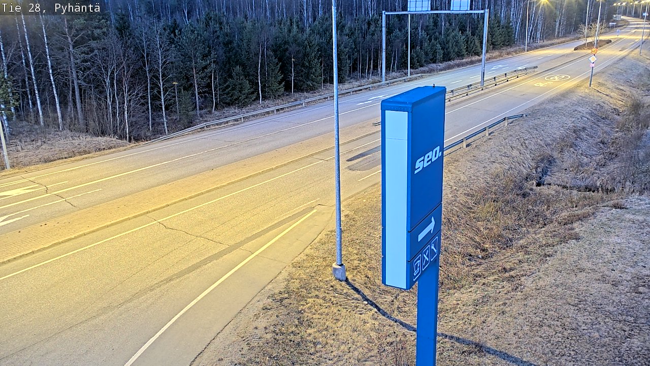 Kelikamerat Kuva Tie 28 Pyhäntä, Pyhäntä, Pohjois-Pohjanmaa