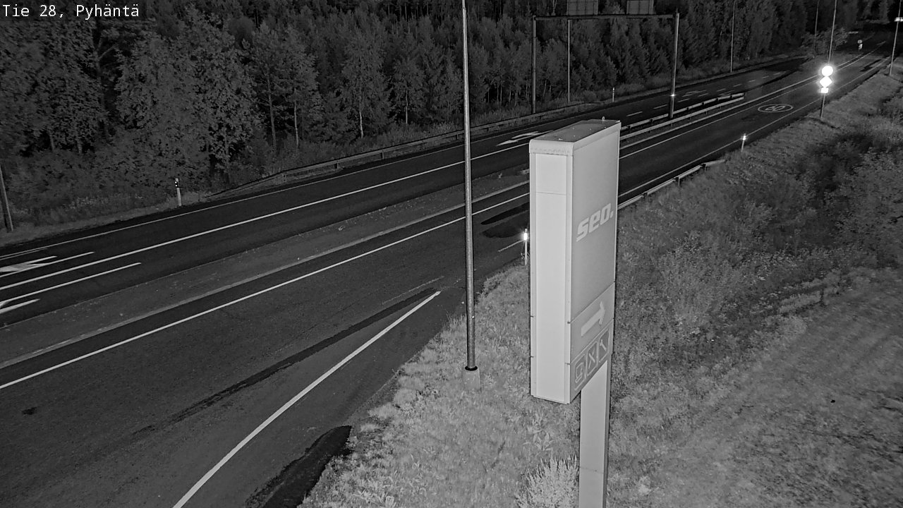 Kelikamerat Kuva Tie 28 Pyhäntä, Pyhäntä, Pohjois-Pohjanmaa