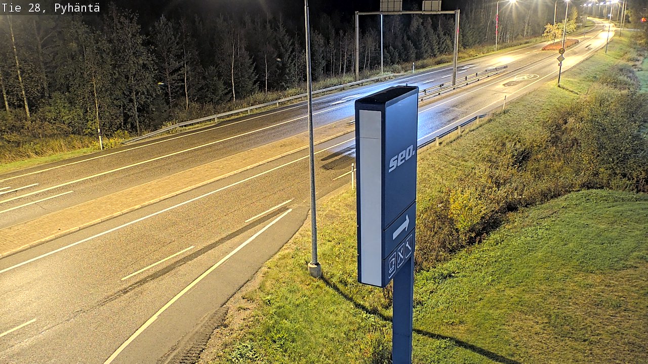 Kelikamerat Kuva Tie 28 Pyhäntä, Pyhäntä, Pohjois-Pohjanmaa